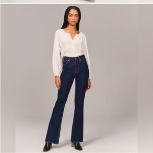 Abercrombie & Fitch Dark Blue Flare Jeans